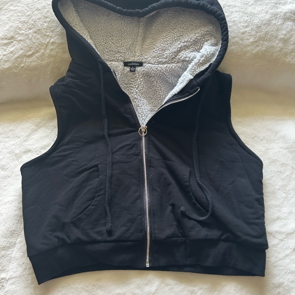 Ambiance Cozy Gray Fleece Jacket